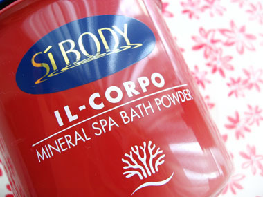 Today's beauty notes-イルコルポ ミネラルバスパウダー